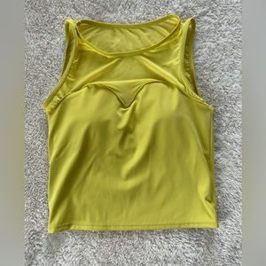 Kortni Jeane Netted sweetheart top Green Tea size XS